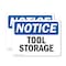 Signmission Tool Storage, 10 in W x Rectangle, Plastic OS-2PACK-NS-P-710-L-18692 - alternate 1